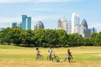 Bikers in Piedmont Park